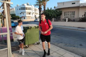 (Φώτος kerkida) Η άφιξη της Νέας Σαλαμίνας 