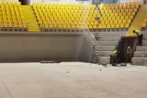 (Φώτος) Προχωρούν τα έργα στο «Σπύρος Κυπριανού» ενόψει του FIBA EuroBasket 2025!