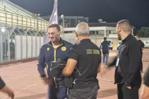 (Φώτος Kerkida) Στο Παραλίμνι η ΑΕΛ