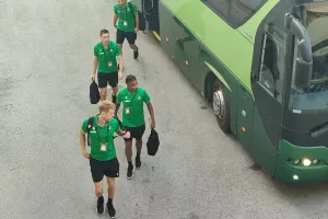 (Φώτος kerkida) Έφτασε η αποστολή της Ομόνοιας