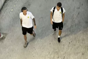 Η άφιξη της ΑΕΚ στο ΓΣΠ (Φώτος Kerkida)
