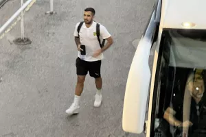 Η άφιξη της ΑΕΚ στο ΓΣΠ (Φώτος Kerkida)
