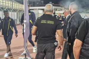 (Φώτος Kerkida) Στο Παραλίμνι η ΑΕΛ