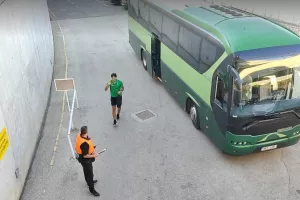 (Φώτος Kerkida) Άφιξη αποστολής Ομόνοιας