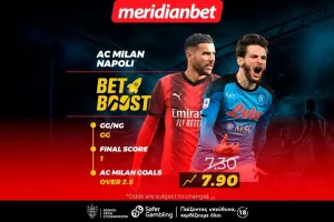 Μίλαν-Νάπολι: Bet Boost με ματσάρα στο Μιλάνο – Μην χάσεις την ευκαιρία και άρπαξε το μπόνους σου 