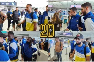 (ΦΩΤΟΣ) Η άφιξη της αποστολής του ΑΠΟΕΛ 