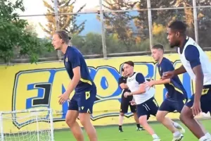 Πλάνα από την προπόνηση 
