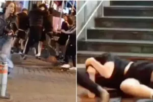 Κωνσταντινούπολη/Συμπλοκές μεταξύ οπαδών της Φενέρ με τη Γιουνάιτεντ (βίντεο)