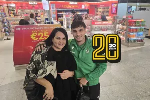 Με τον λεβέντη της...
