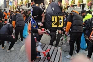 Όμορφη κίνηση οι ΑΠΟΕΛίστες/ Πήραν σακούλες και καθάρισαν την πλατεία! (Φώτος/Βίντεο Kerkida)