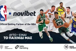H NOVIBET ΓΙΝΕΤΑΙ OFFICIAL BETTING PARTNER TOY NBA  ΣΕ ΕΛΛΑΔΑ ΚΑΙ ΚΥΠΡΟ