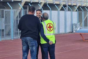 Με χαμόγελο... στα γνώριμα λημέρια ο Σατσιάς! (Φώτος Kerkida)