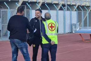 Με χαμόγελο... στα γνώριμα λημέρια ο Σατσιάς! (Φώτος Kerkida)