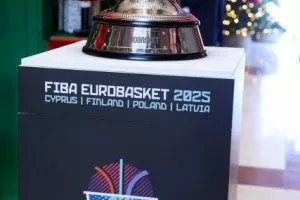 Η διάσκεψη τύπου της ΚΟΚ με την ECOMMBX για το Ευρωμπάσκετ (φώτος Kerkida)