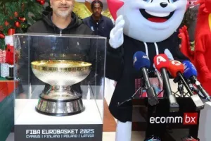 Η διάσκεψη τύπου της ΚΟΚ με την ECOMMBX για το Ευρωμπάσκετ (φώτος Kerkida)
