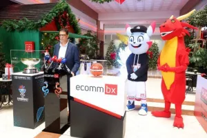 Η διάσκεψη τύπου της ΚΟΚ με την ECOMMBX για το Ευρωμπάσκετ (φώτος Kerkida)