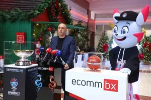 Η διάσκεψη τύπου της ΚΟΚ με την ECOMMBX για το Ευρωμπάσκετ (φώτος Kerkida)