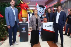 Η διάσκεψη τύπου της ΚΟΚ με την ECOMMBX για το Ευρωμπάσκετ (φώτος Kerkida)