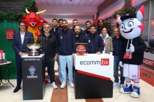 Η διάσκεψη τύπου της ΚΟΚ με την ECOMMBX για το Ευρωμπάσκετ (φώτος Kerkida)