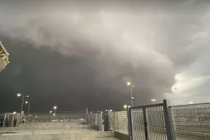 Έντονα καιρικά φαινόμενα... στον ουρανό του "Αλφαμέγα" (Φώτος/Βίντεο Kerkida)
