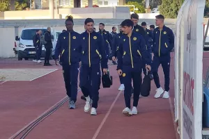 (ΦΩΤΟΡΕΠΟΡΤΑΖ) Η άφιξη της ΑΕΛ στο ''Τάσος Μάρκου''