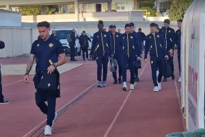 (ΦΩΤΟΡΕΠΟΡΤΑΖ) Η άφιξη της ΑΕΛ στο ''Τάσος Μάρκου''