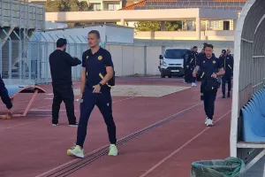 (ΦΩΤΟΡΕΠΟΡΤΑΖ) Η άφιξη της ΑΕΛ στο ''Τάσος Μάρκου''