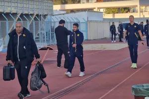 (ΦΩΤΟΡΕΠΟΡΤΑΖ) Η άφιξη της ΑΕΛ στο ''Τάσος Μάρκου''