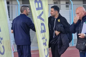 (ΦΩΤΟΡΕΠΟΡΤΑΖ) Η άφιξη της ΑΕΛ στο ''Τάσος Μάρκου''