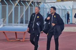 (ΦΩΤΟΡΕΠΟΡΤΑΖ) Η άφιξη της ΑΕΛ στο ''Τάσος Μάρκου''