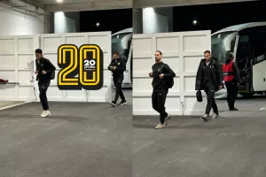 (Φώτος kerkida) Η άφιξη της ΑΕΚ  