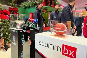 Η διάσκεψη τύπου της ΚΟΚ με την ECOMMBX για το Ευρωμπάσκετ (φώτος Kerkida)
