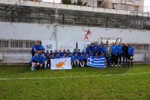 Διαπανεπιστημιακή συνάντηση ομάδας ποδοσφαίρου των Αντρών στην Αθήνα