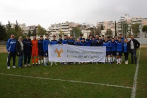 Διαπανεπιστημιακή συνάντηση ομάδας ποδοσφαίρου των Αντρών στην Αθήνα