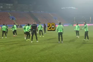(Φώτος kerkida) Η προπόνηση της Ομόνοιας στο "Gradski Stadion"