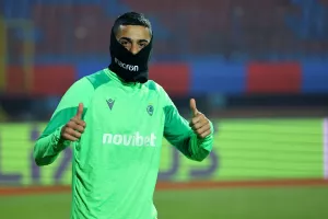(Φώτος kerkida) Η προπόνηση της Ομόνοιας στο "Gradski Stadion"