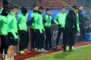 (Φώτος kerkida) Η προπόνηση της Ομόνοιας στο "Gradski Stadion"