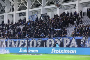 (Φώτος kerkida) Η προπόνηση της Ομόνοιας στο "Gradski Stadion"