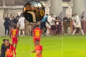 Ξέφυγε... ο Αριέλ Αρούς/ Επίθεση στην κερκίδα - Κλωτσιά σε αντίπαλο οπαδό (Βίντεο)