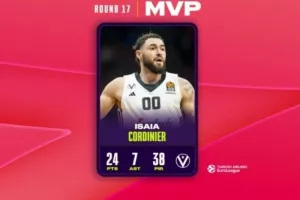 MVP της αγωνιστικής ο εκπληκτικός Κορντινιέ για πρώτη φορά στην καριέρα του