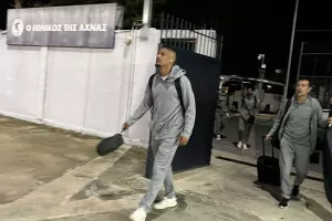 (ΦΩΤΟΡΕΠΟΡΤΑΖ) Η άφιξη της Πάφος Fc στο Δασάκι 