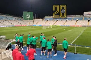 (Φώτος kerkida) Η προπόνηση της Ραπίντ ενόψει Ομόνοιας