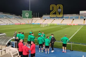 (Φώτος kerkida) Η προπόνηση της Ραπίντ ενόψει Ομόνοιας