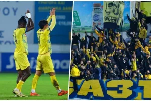 (ΒΙΝΤΕΟ kerkida) Δυναμικό παρόν από τους ΑΕΛίστες και το... ευχαριστώ των παικτών