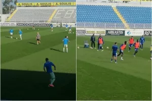 Οι παίκτες... ετοιμάζονται (Φώτος)