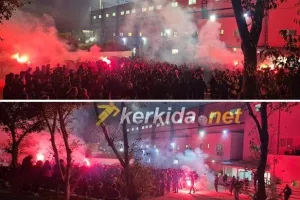 (ΒΙΝΤΕΟ-Φώτος Kerkida) "Καυτή" ατμόσφαιρα για την αποστολή της "Κυρίας"