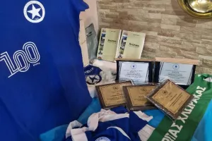 (Φώτος) Οι παλαίμαχοι του Ακρίτα στην Αθήνα-Φιλικό με τον Ατρόμητο 