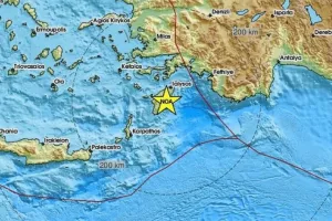 Σεισμός στη Ρόδο: Κοντά στη Λίνδο το επίκεντρο – Αισθητός στο νησί