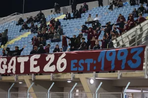(ΦΩΤΟΣ) Οι κερκίδες στο "Τάσος Μάρκου"