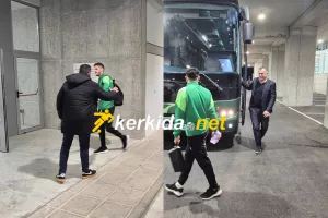 Η άφιξη της Ομόνοιας στην Αρένα (Φώτος Kerkida)